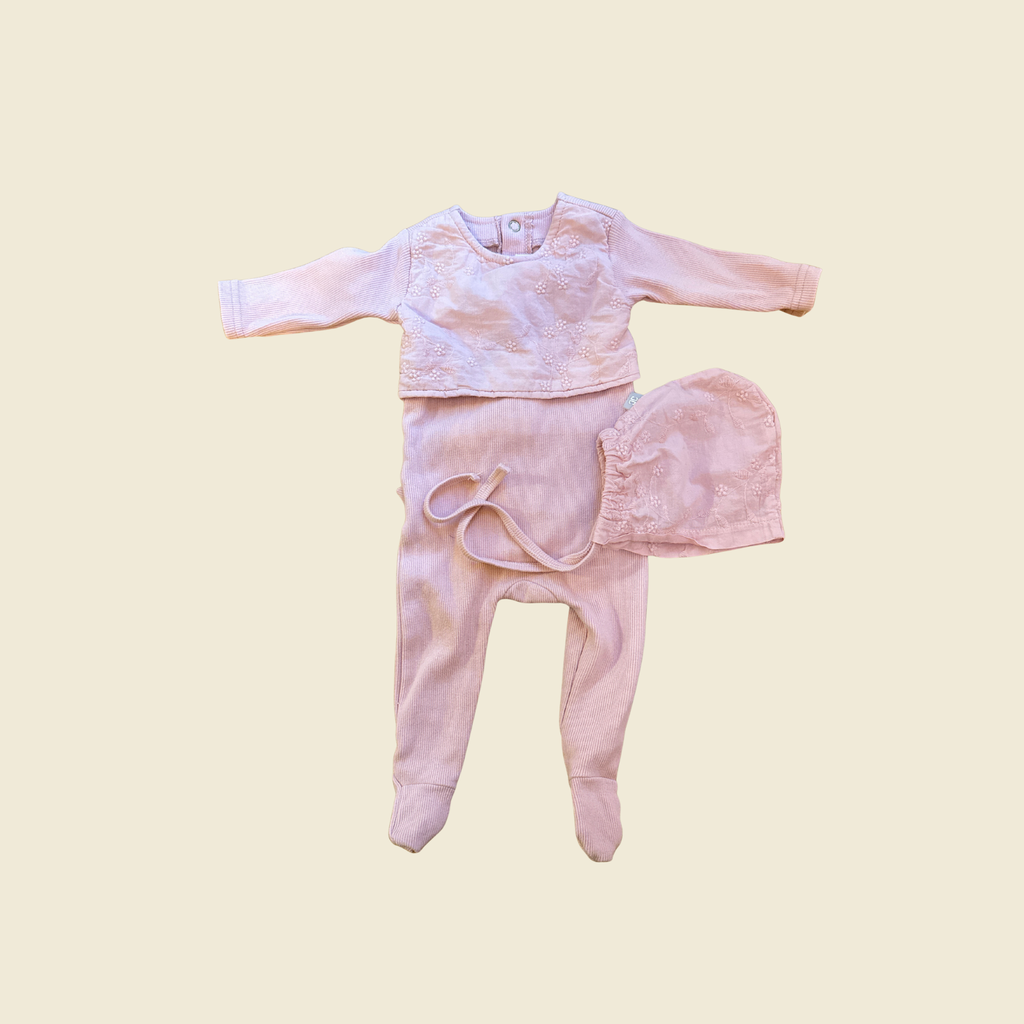 Cadeau Pink Footie | 3 Months