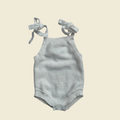 Petite & Co White Knit Romper | 0–3 Months