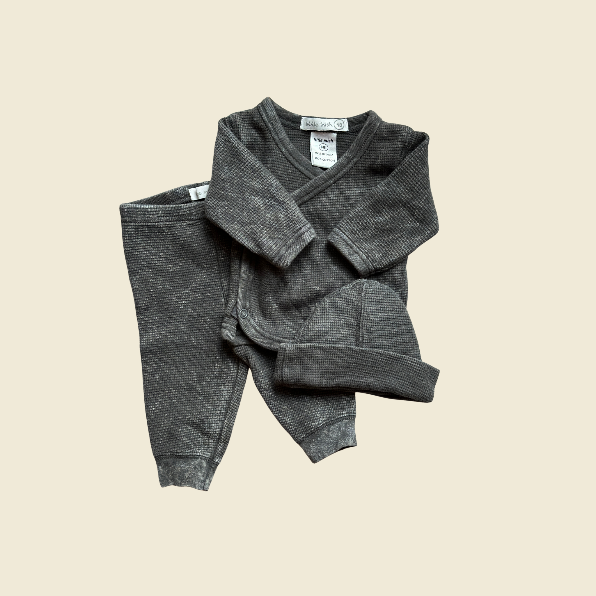 Little Mish Baby Thermal 3 Piece Set | 0-3 Months