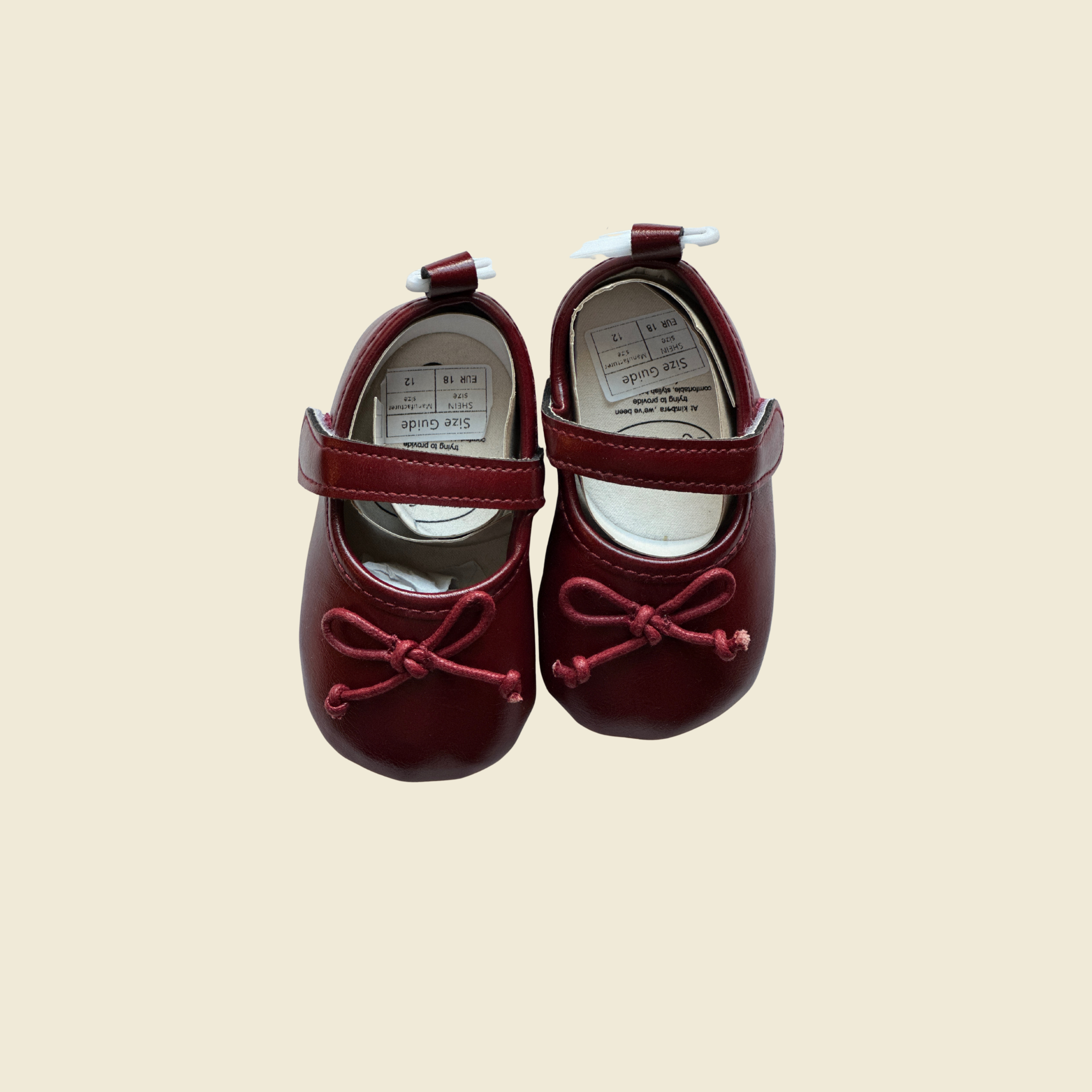 Maroon Mary Janes | 6–12 Months