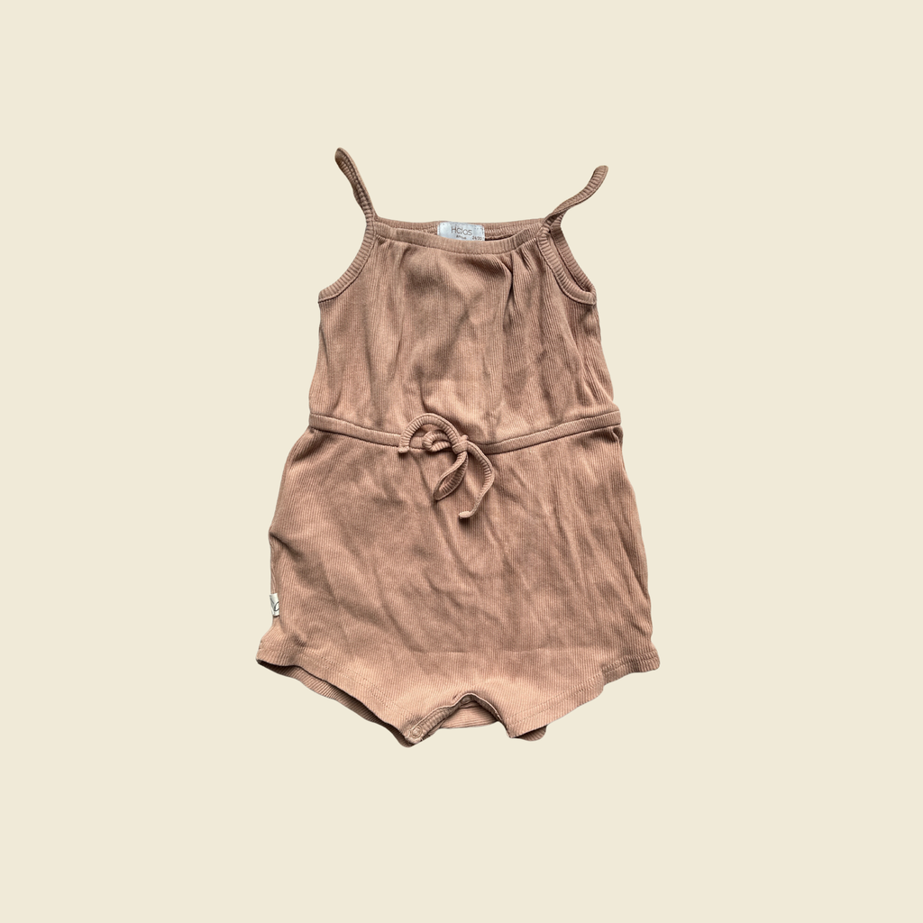 Hadas Mini Love Ribbed Romper | 24 Months