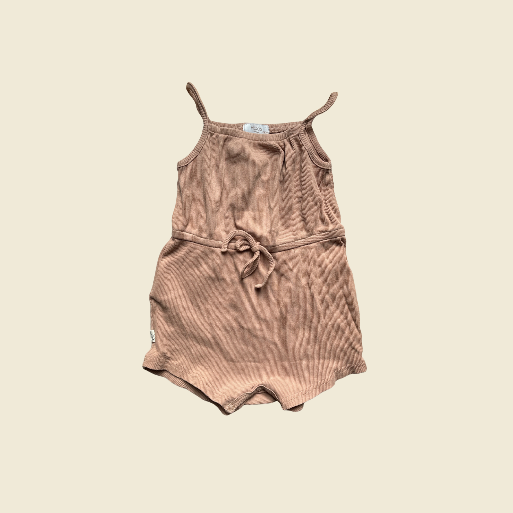 Hadas Mini Love Ribbed Romper | 24 Months
