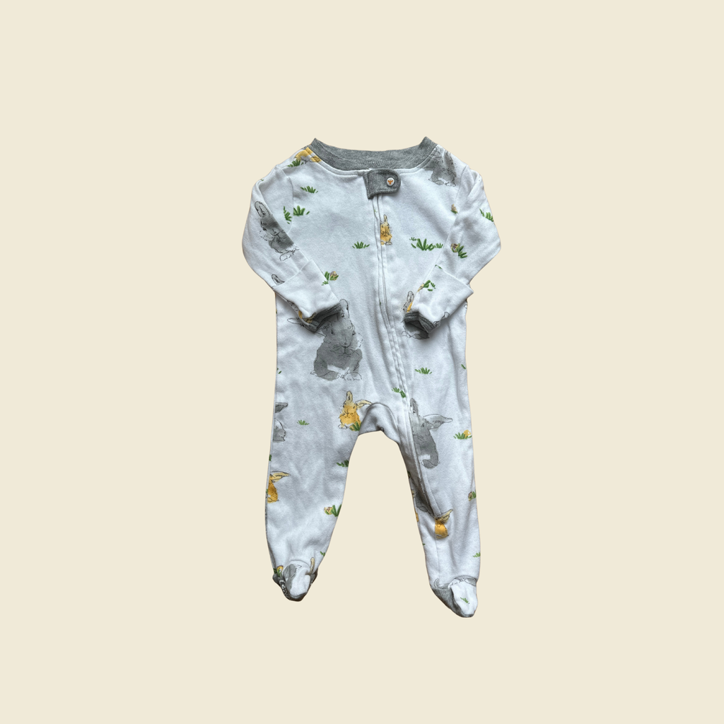 Burt’s Bees Baby Organic Cotton Bunny Sleeper | 0–3 Months