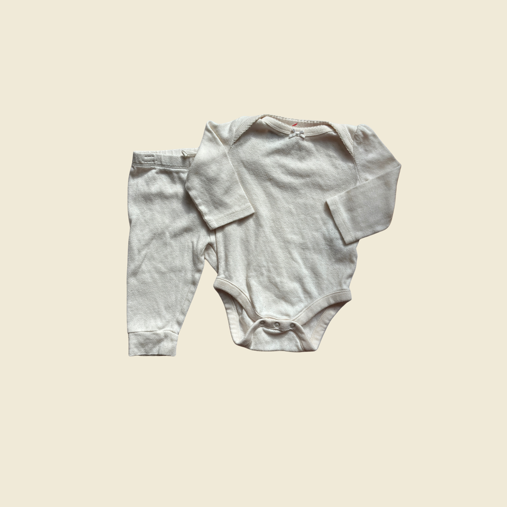 Baby GAP Cream Pointelle Set |  3–6 Months
