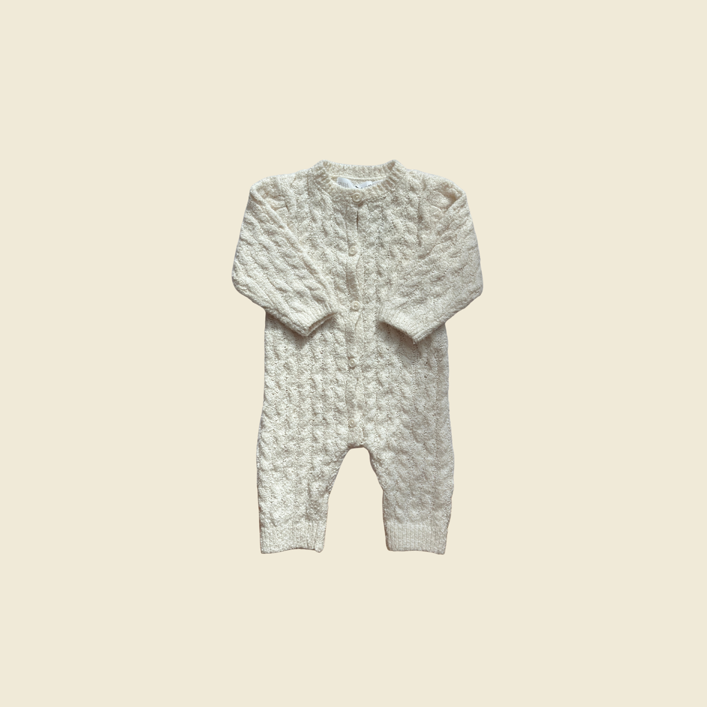 ZARA Cable Knit Jumpsuit | 0-3 Months