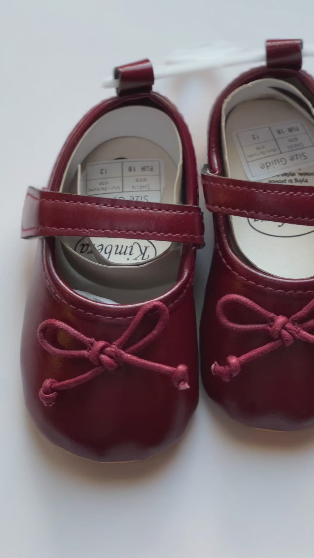 Maroon Mary Janes | 6–12 Months