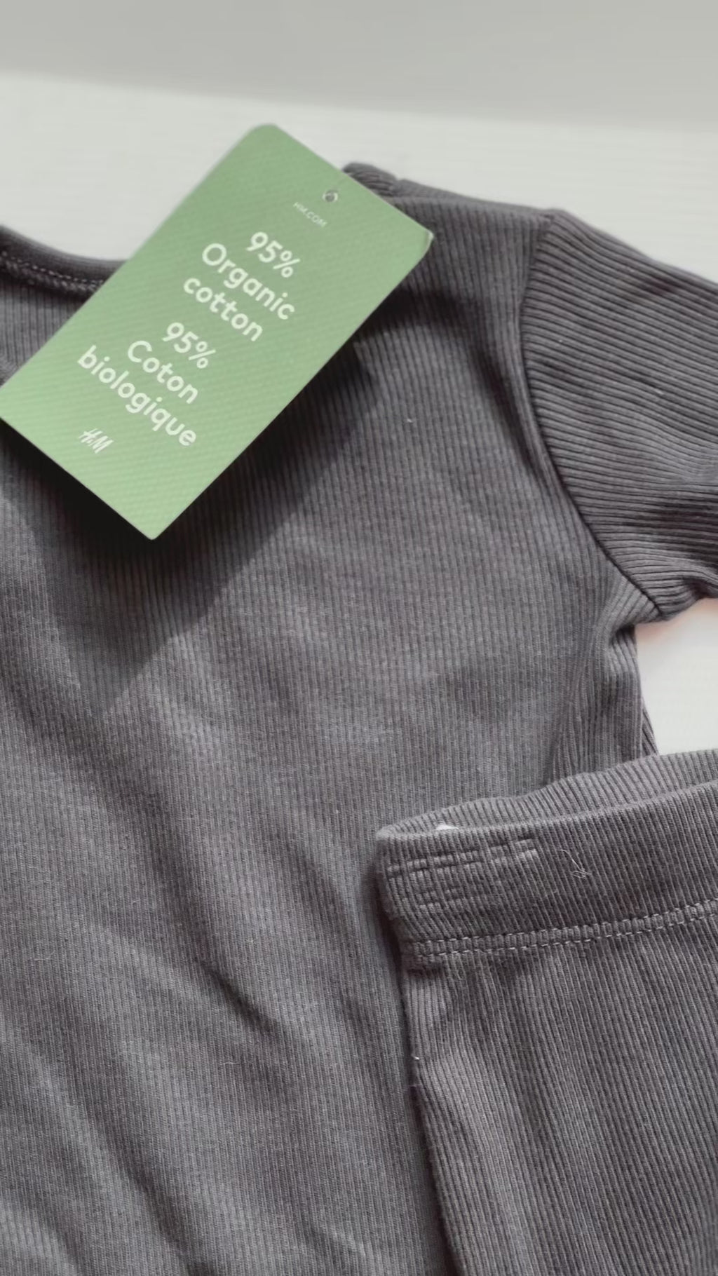 H&M Ribbed Cotton Set | 0–3 Months