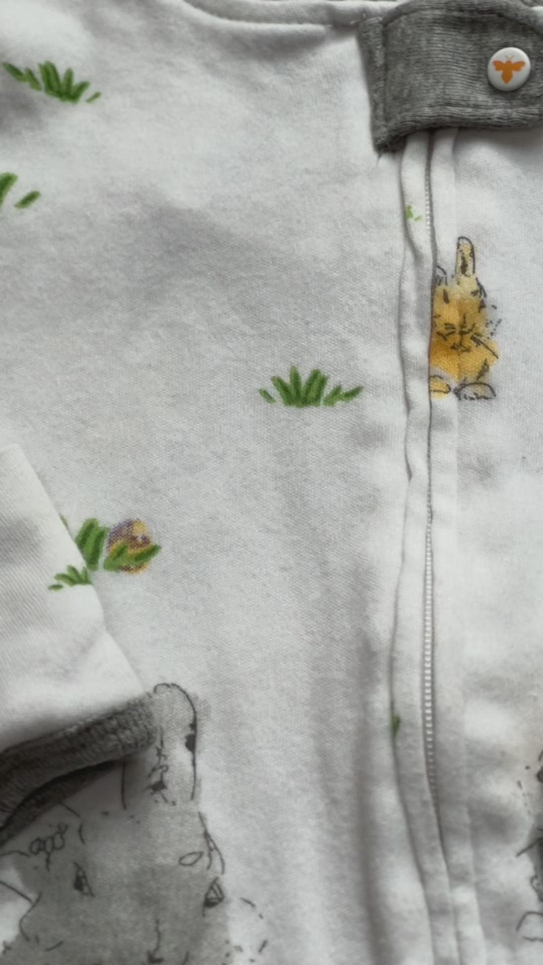 Burt’s Bees Baby Organic Cotton Bunny Sleeper | 0–3 Months