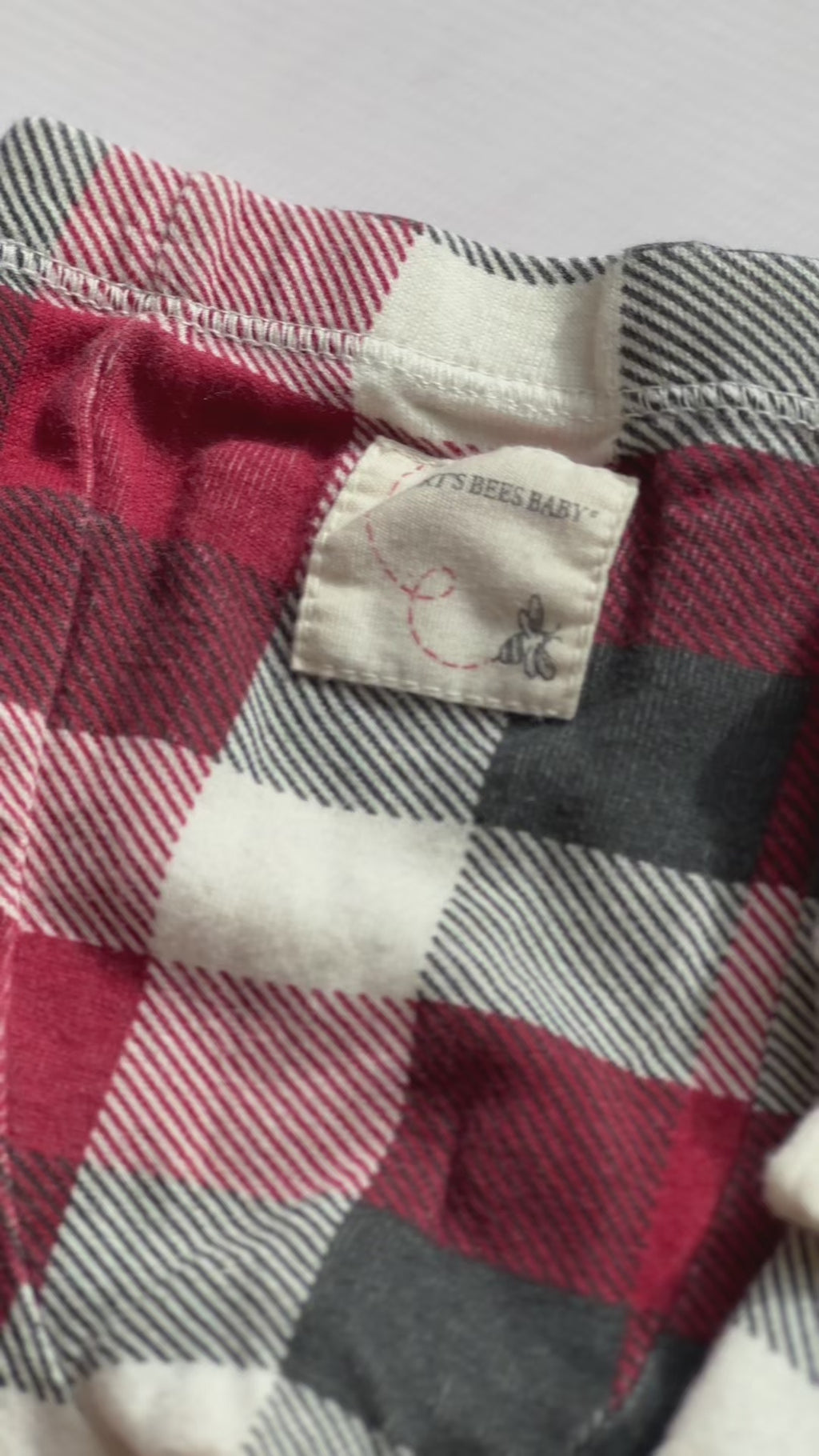 Burt’s Bees Baby Organic Cotton Two-Piece Plaid Pajamas | 0–3 Months