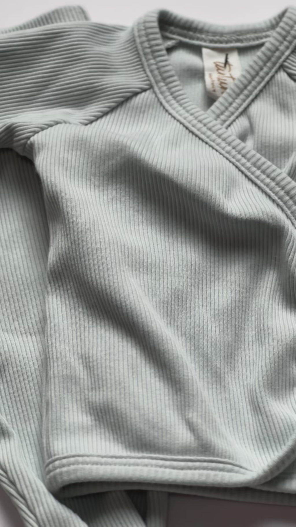 Tun Tun Baby Blue Ribbed Set | 0–3 Months